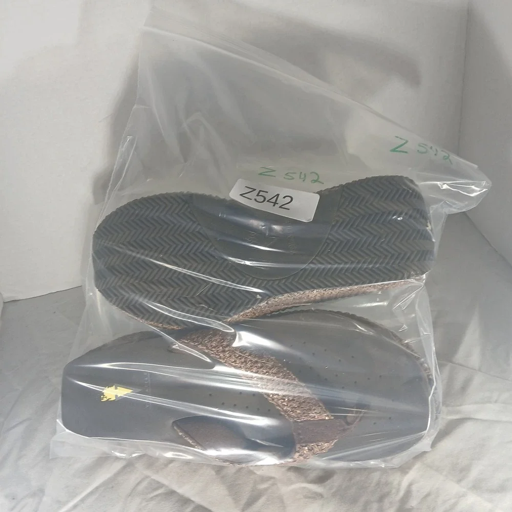 Volatile Womens Platform Wedge Sandals Bronze Woven Thong Flip Flops Size‎ 10